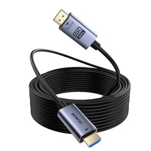 BENFEI 8K HDMI 2.1 ���t�@�C�o�[�P�[�u�� 30m 100�t�B�[�g - 8K@60Hz�A4K@240Hz�A48Gbps �����A�Ǔ��z���Ή� CL3 �K�i�AeARC/�_�C�i�~�b�NHDR/HDCP 2.3 �Ή� - PS5�AXbox�APC GPU�A�e���r�A�v���W�F�N�^�[�A�z�[���V