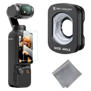 K&F CONCEPT FD161 OSMO Pocket 3/4�p ���C���t�B���^�[ �L�p�����Y �L�p120°�B�e�͈� �{��0.72X �L�p�t�B���^�[ ���C�z�� �����֗� AGC���w�K���X 28�w�i�m�R�[�e�B���O �h���h��