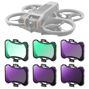 K&F CONCEPT for DJI Avata 2 ��p�t�B���^�[�Z�b�g�iUV+PL+ND8+ND16+ND32+ND64�jUV�t�B���^�[ PL�t�B���^�[ ND�t�B���^�[ �ی�t�B���^�[ �����֗� �����ʒ��� AGC���w�K���X �R���g���X�g���� �i�m�R�[�e�B