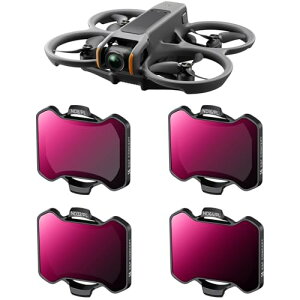 K&F CONCEPT DJI AVATA2 ��p �t�B���^�[�Z�b�g(ND8/PL+ND16/PL+ND32/PL+ND64/PL) ND&PL�t�B���^�[ 1��2�� �ی�t�B���^�[ �����֗� �����ʒ��� AGC���w�K���X �R���g���X�g���� �i�m�R�[�e�B���O �����h��