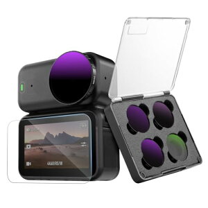 TELESIN DJI Osmo Nano�p4�p�b�N CPL&ND�t�B���^�[�Z�b�g - �X�i�b�v�I��CPL�AND8�AND16�AND32 | �o�R�E�T�C�N�����O�E���ӂ�POV�B�e�� | �����h�������O | �����ی�t�B��������p���[�P�[�X�t�ADJI Osmo Nan