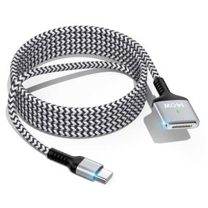 "Ocbuo 140W Macbook Air �[�d�P�[�u�� PD3.1�������[�d Macbook pro�[�d�R�[�h USB C to Magsafe3 ���͂Ȏ��C �i�C�����ґg ���C�[�d�R�[�h �Ή� Mac air (M2/M3, 13""/15"", 2022/2023/2024)�AMac Pro�i16""/14"",2021/2023�j0.9M"