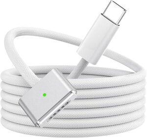 BOUTOP USB-C to Mag-Safe 3 ���C�[�d�P�[�u�� 2MPD3.1�Ή��E�ő�140W�����[�d�����͎��C�z���[�d�R�[�h ���ϋv�ґg�i�C���� �^�C�vC-�}�O�Z�[�t3 �P�[�u�� MacBook Air�i13�C���`/15�C���`�AM2/M3�A2022/2023/20