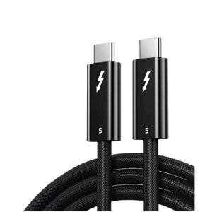 YFFSFDC USB-C Thunderbolt 5 �P�[�u�� 240W�}���[�d PD�Ή� �ő�120Gbps�����f�[�^�]�� 8K@60Hz /16K@30Hz�f���o�� Thunderbolt 4/3 USB4 ���ʌ݊� MacBook Air Pro iPad