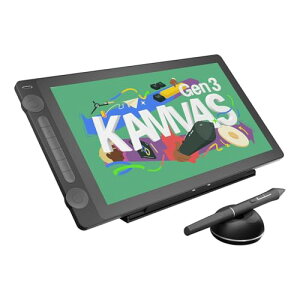 HUION �t�^�u Kamvas 16�iGen 3�j 15.8�^�t���^�u���b�g Pentech 4.0���� 16384���x���M�� �X�^���h�t��