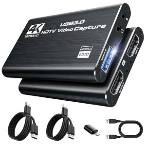HDMI �L���v�`���[�{�[�h avedio links 2K@30fps/1080P@60fps ��x�� Switch�p 4K@30Hz �p�X�X���[ USB3.0 �r�f�I�L���v�`���[ PS5/PS4/Xbox/PC/�J�����Ή� OBS�ETwitch�EYouTube �Ή�HDMI/USB�P�[�u���t