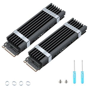 ELUTENG M.2 SSD�q�[�g�V���N 2�Z�b�g �A���~������ PS5 / PC�p ���M�V�[�g 72×23×7mm ���t���ȒP �H����M�V���R���p�b�h�t�� ��p���W�G�[�^�[�t�B�� �Q�[�}�[�E����PC���[�U�[���� 2280 SSD��