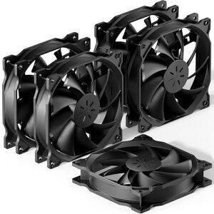 upHere 120mm PC�P�[�X�t�@�� �É��^�C�v 25mm�� 1200rpm ��3�s���ƃy���t�F����4�s�� 5�{����12BK3-5