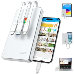 Apple mfi�F�؍� 2048GB iPhone16�Ή�iDiskk iPhone�O�t���n�[�h�h���C�u 2TB 2.5�C���`�O��hdd �t���b�V���h���C�u������Lightning+Type-C+USB 3�{�P�[�u���{�̂ɕt��iPhone/iPad/Mac/PC/Android�ȂǑΉ����݊����v��