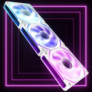 AsiaHorse COSMIQ ARGB PC �t�@�� 120MM 3�{ ����(�r�C) [�A����??] [�É�FDB����?] RGB �P�[�X�t�@�� 4Pin PWM 5V 3Pin ARGB 2000RPM/����68.5CFM/�����\FDB����/�쓮����80,000���� Asus Aura ASRock MSI RGB�Ƃ̌݊������� ��
