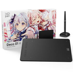 XPPen �y���^�u���b�g Deco�V���[�Y �^�u �X�}�z�Ή� �G�`���y���^�u �y�C���g�\�t�g�t�� Android�ɑΉ� �C���X�g�R���e�X�g�L�O�� Deco01V2