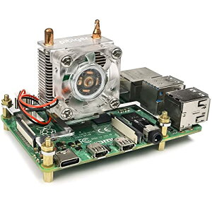 Pibiger Raspberry Pi 4 Cooling Fan Ice Tower Cooler CPU Heatsink Kit for Raspberry Pi 4 Model B Compatible with Raspberry Pi 3B+, Pi 3B