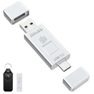 iDiskk �w��F�� USB�������E�t���b�V���h���C�u 512GB USB3.2 Gen2 �t���b�V���������[ �ő�ǎ�葬�x450MB/s �n�C�X�s�[�hUSB3.2+Type-C�R�l�N�^���� APP�g�p�ƕs�g�p��I������OTG�O�t��USB�f�B�X�N 
