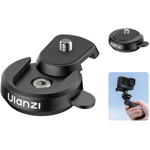 Ulanzi Cka �N�C�b�N�����[�X�Z�b�g �N�C�b�N�����[�X�}�E���g�A�_�v�^�[ pocket3�p/Gopro�p�ȂǃA�N�Z�T���[ 1/4�l�W�t�� 1/4�l�W�|�[�g�t�� �O�r�p �ȒP��t �ϊ��A�_�v�^�[ �~�j/�_��/�O�r/�J��
