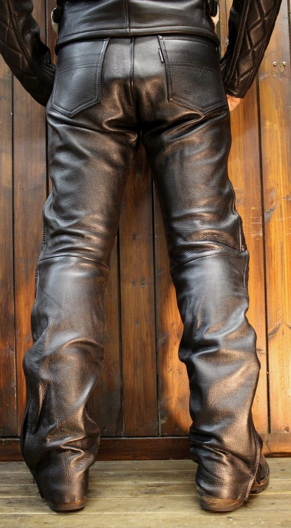 【楽天市場】KADOYA（カドヤ）k'S leather　TCS-PANTS 2　膝カップ付き　ブーツアウト　レザーパンツ　革パンツ: History　 ヒストリー楽天市場店