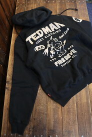 エフ商会　TEDMAN(テッドマン)　TEDMAN　TDSP-159 スウェットパーカー　ブルジップパーカー　カラー：ブラック　サイズ：M/L/XL/XXL　ユニセックス