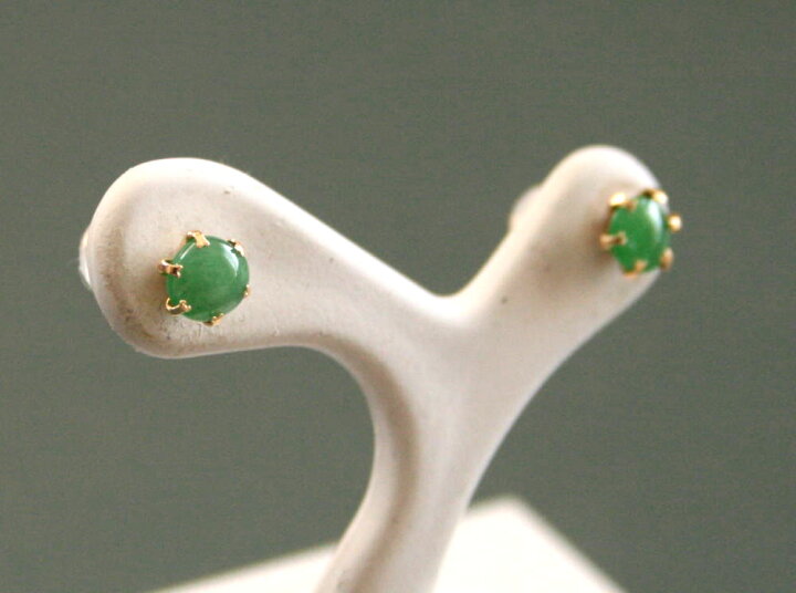 楽天市場】糸魚川翡翠ピアス I00383 元粋 作 糸魚川 ひすい ピアス K18 