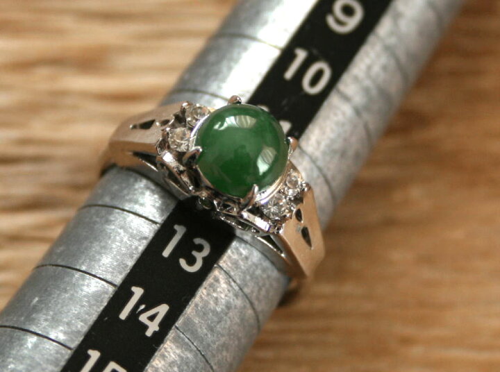 楽天市場】糸魚川翡翠指輪 R00588 元粋 作 フリーサイズ（サイズ調整可  