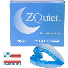 ズィークヮィェット　ZQuiet　米国製　サイズ1　保管ケース付　顎　前方移動2mm　いびき マウスピース　いびき対策用品