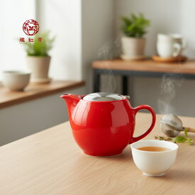 ZEROJAPAN ユニバーサル ティーポット 1000ml 680ml 580ml 450ml 350ml 食洗機対応 白 赤 日本製 陶器 | スタイリッシュなシルエット | コーヒー 珈琲 紅茶 和紅茶 お茶 日本茶 煎茶 雅紅茶 茶の支度 丁寧なくらし 丁寧な暮らし Luruspot 送料無料