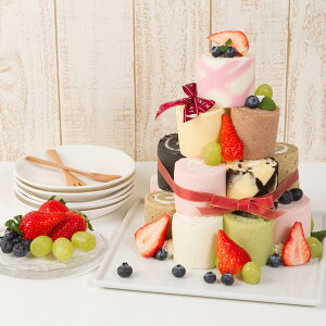 岐阜 「新杵堂」 ロールケーキタワー | ギフト 丁寧なくらし 丁寧な暮らし Luruspot