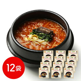 糖質0gぷるんちゃん 大豆ミートのユッケジャンクッパ 12袋入 糖質0gぷるんちゃん粒を使用した旨辛韓国風スープごはん。 ｜ ギフト【 日田天領水 x 雅紅茶 公式店 Luruspot 】