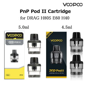 VOOPOO DRAG PnP Pod II Cartridge H80S E60 H40 PnP POD2�h���b�O �d�q�^�o�R VAPE