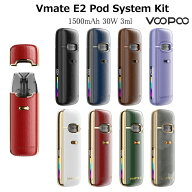 VOOPOO VMATE E2 Pod System Kit キャップ付き 1500mAh 30W 3ml 電子タバコ VAPE