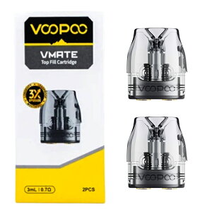 VOOPOO Vmate Pod Cartridge V3 3X ���� �|�b�h �J�[�g���b�W 2���� 0.4�� 0.7�� 1.0�� Top Filling �g�b�v�t�B�� �d�q�^�o�R VAPE
