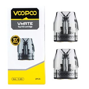 VOOPOO Vmate Pod Cartridge V3 3X ���� �|�b�h �J�[�g���b�W 2���� 0.4�� 0.7�� 1.0�� Top Filling �g�b�v�t�B�� �d�q�^�o�R VAPE