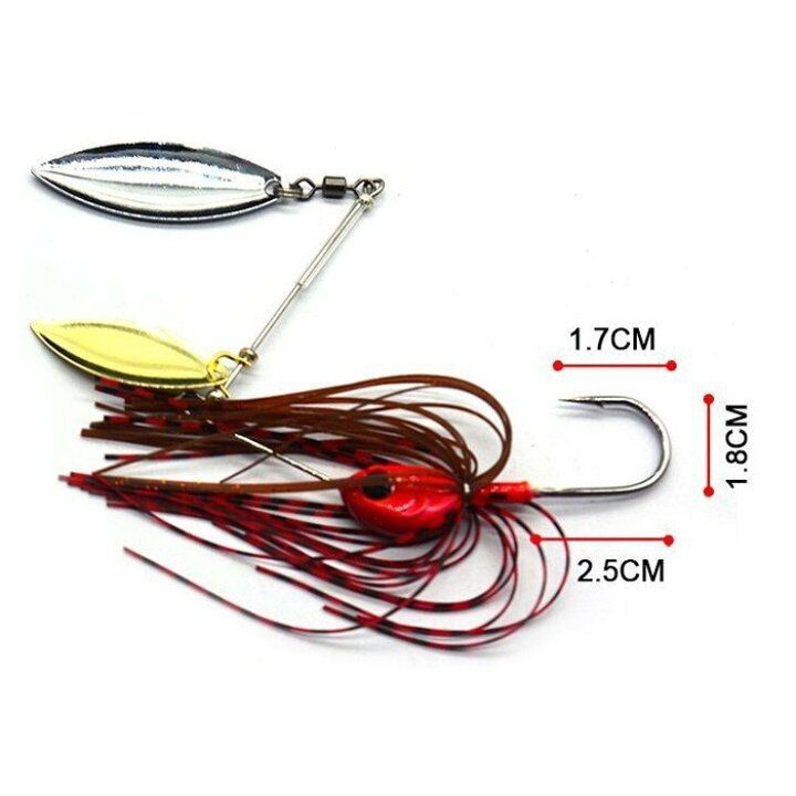 楽天市場 スピナーベイト 5色セット 17g 3 5oz 釣り 釣具 Hitaste Japan