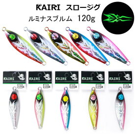 スロージグ 120g 夜光 メタルジグ KAIRI ルミナスブルム ルアー 釣り 釣具 青物 タチウオ