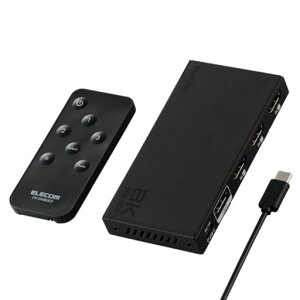 �G���R�� HDMI �ؑ֊� 8K 60Hz 3����1�o�� �����R���t�� �y�����E�蓮�ؑւ��I�ׂ�z PS5�E4 / Nintendo Switch/Fire TV Stick �� DH-SW8KB31BK/E