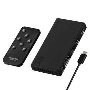 �G���R�� HDMI �ؑ֊� 8K 60Hz 3����1�o�� �����R���t�� �y�����E�蓮�ؑւ��I�ׂ�z PS5�E4 / Nintendo Switch/Fire TV Stick �� DH-SW8KB31BK/E