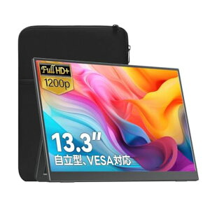 Upperizon���o�C�����j�^�[13.3�C���`�����IPSFHD(1920x1200)100%sRGB350nits�����^�X�^���h�t��VESA�Ή��y��490g�X�s�[�J�[�����f������Type-Cx1MiniHDMIx1