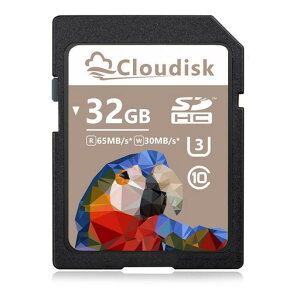 Cloudisk32GBSDカードSDHCカードUHS-Iメモリカードクラス10、U3、V30、4KUHD、SDカード(32GB)