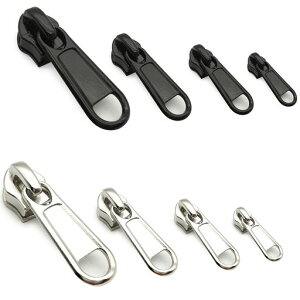 MAEXUSファスナー引き手ジッパー引き手【8個セット】4サイズ交換用ジッパー金属製ファスナー修理部品交換用DIY手作りパーツインストールが容易靴カバン財布衣類用