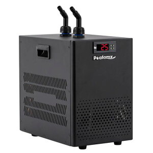 Poafamx水槽クーラー18-26°C調整可能160L冷却ウォータークーラー水冷設備パイプ付きウォーターポンプ付き小型循環式クーラーデジタル表示恒温低ノイズ省エネルギー環境保護