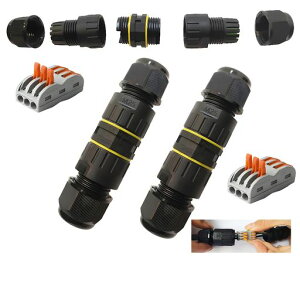 CESFONJER�W�����N�V�����{�b�N�X���O�h��IP683-�E�F�C���C��M25�P�[�u���R�l�N�^���C���͈�6-11mm�d���R�[�h�O���X���[�u�J�v���[�ی�{�b�N�X(2PCS)