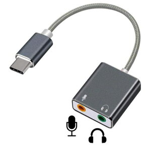 USB-CTypeCto3.5mmϊA_v^m[gp\R̂̂߂̃WbNUSBType-COtTEhJ[h3.5mmC^CvI[fBIJ[hA_v^[USB-CI[fBIA_v^(O[)