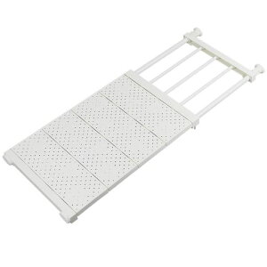 NAKOつっぱり棚突っ張り棚強力滑り止めつっぱり棒棚収納(ホワイト(奥行30cm幅73~130cm))