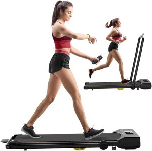 ルームランナー家庭用ランニングマシン折りたたみ式ウォーキングマシン電動時速1-10km広幅走行面薄型省スペース組立不要静音収納便利自宅用オフィス用男女兼用(黒)