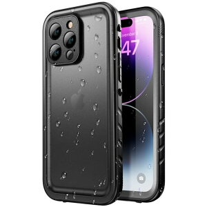 SPORTLINKiPhone14ProMax�p�h���P�[�X-��Phone14ProMax�P�[�X���S�h��IP68�h�������h��h�o�ϏՌ�360°�S�ʕی�QI�[�d�t�F�C�XID�F�ؑΉ�����֗������^�X�g���b�v�t��