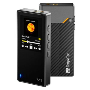 TempoTec Variations V1 �|�[�^�u��HiFi���y�v���[���[�A�o����Bluetooth 5.1���ڃf�W�^���I�[�f�B�I�v���[���[�B4.4mm&3.5mm�w�b�h�t�H���[�q+�����w���N���b�v