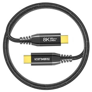 USBCP[u8K/60Hzfóy40Gbpsf[^]240W/5A}[dPDΉzUSB3.2Gen2Type-CP[uΉThunderbolt4/3MacBookPro/iPadPro13/iPhone