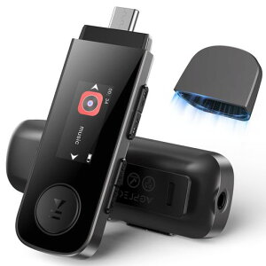 �u2024 USB-C�[�q���ځv mp3�v���[���[ AGPTEK Bluetooth5.3 64GB���� �N���b�v�t�� ���y�v���[���[ HIFI �R���p�N�g 25g���y�� �g�ѕ֗� �f�W�^���I�[�f�B�I�v���[���[ �{�^���ŊȒP���� �^���p USB���c