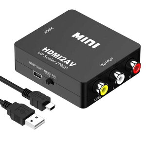 HDMI RCA �ϊ� HDMI to RCA �ϊ��R���o�[�^�[ HDMI to AV �R���|�W�b�g hdmi to rca �ϊ��R���o�[�^�[ 1080P �����o�͉� USB���d Xbox PS4 PS3 �J�[�i�r�ȂǑΉ�