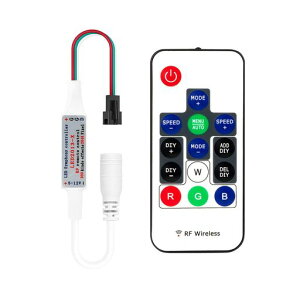 BTF-LIGHTINGLEDRg[[WS2811WS2812B14L[RFgDC5-12VRGBLEDRg[300ނ̃fW^J[ύXLEDe[vsNZCg̃Rg[[({^obe[Ȃ)