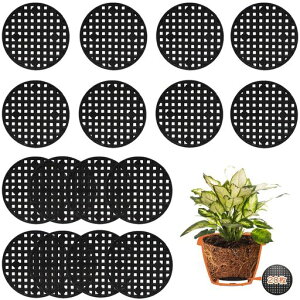 鉢底ネット鉢底アミ20枚セット植木鉢ボトムネット円形直径7.5cm排水網プラスチック鉢底網土壌損失防止防虫防止腐食通気性空気循環盆栽ポットボトムグリッドマット多肉植物観葉植物屋…