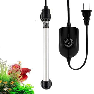 hygger水槽ヒーター60cm用20-32°C温度可変20-60L水槽用ヒーター一体型ヒーター熱帯魚ヒーター水槽ミニ水中用水温管理用温度調整省エネ熱帯魚・観賞魚対応過熱保護機能付き防爆縦横設置安全…